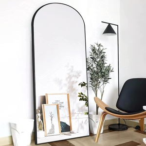 Custom Large Big Vintage Gold Arch Metal Framed Bathroom Dressing Full Length Long <b>Standing</b> <b>Floor</b> Wall <b>Mirror</b> Espejo Spiegel - Product Image 5