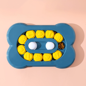 New Style Puzzle Toy Interactive Toy IQ Dispenser pet bone track foraging plate dog che mangia anti soffocamento slow food dog bowl - Product Image 5