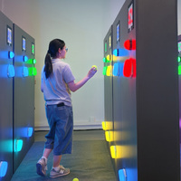 Jeu interactif de tubes LED lumineux, système de jeu interactif pour aire de jeux intérieure, salle de jeux, jeu de tubes LED RGB multijoueur