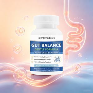 Muhua Gut Balance, formule douce, 60 capsules, complément alimentaire avec DGL, gingembre et feuille d'<span class=keywords><strong>artichaut</strong></span> pour une immunité améliorée - Product Image 4