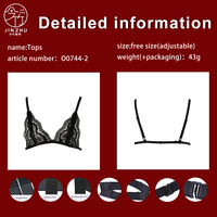 Harness Tubuh Gothic Halter Neck Scallop Lace dengan Cincin O yang Dapat Disesuaikan, Atasan Harness Bertali Model Cage untuk Wanita, Pakaian Festival Rave