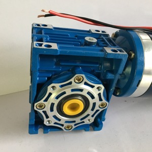 Nhà Máy Bán Buôn 110 Mét 12V 24V 48V 300 Wát 500 Wát 800 Wát Điện Right Angle Dc Worm Gear Giảm Động Cơ Với Mã Hóa - Product Image 2