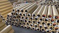 550-650G 500 * 500D 18*17 Couverture de bâche de ferme stratifiée Rouleaux de bâche en PEHD Bâche de couverture en PVC