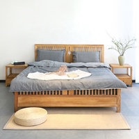 Neues Bettgestell im chinesischen Stil aus hochwertigem Massivholz, 70 Zoll Doppelbett, Queen-Size, Schlafzimmermöbel
