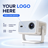 Projecteur intelligent natif 1080P ROJIN L018AR, Android 14, 380 ANSI, mise au point automatique, WiFi 6, projecteur de cinéma maison portable, OEM ODM