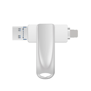 Unidad Flash USB Giratoria OTG 3 en 1, 2 en 1, USB2.0, 128 GB, 64 GB, 32 GB, 16 GB, Pendrive, 8 GB, Unidad Flash USB OTG para Teléfono <span class=keywords><strong>Celular</strong></span>, Caja de Pluma - Product Image 1