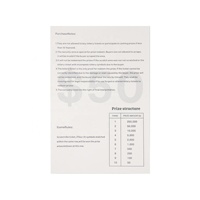 Jeu de loterie à gratter porte-bonheur : obtenez un prix, impression numérique, numéros de loto personnalisés, tickets à gratter, loterie à gratter