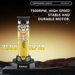 Cortadora de Pelo Inalámbrica Kemei Km-90-5 con Batería de Litio de 2000 mAh, 7500 RPM, Recortadora de Pelo Profesional con Base de Carga - Product Image 5