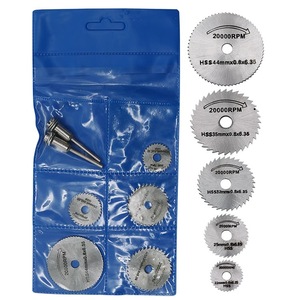 Accessori <span class=keywords><strong>per</strong></span> fresa elettrica: Set di 7 lame da taglio in acciaio ad alta velocità <span class=keywords><strong>per</strong></span> <span class=keywords><strong>legno</strong></span>, plastica, rame, alluminio e metalli teneri, con asta da 3,2 mm - Product Image 4