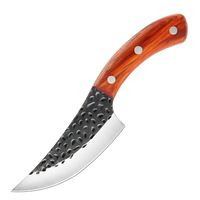 Couteau à désosser serbe professionnel cuisine couteau de boucher de chef en acier à haute teneur en carbone manche en bois en acier inoxydable caractéristique de netteté