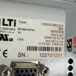 Variador de Frecuencia Cdb32.004.c2.4.sh 0.75kw 230vac 50/60hz, Usado, 100% Probado, para Uso Industrial - Product Image 3