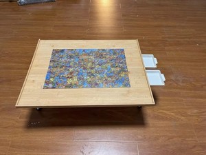 <span class=keywords><strong>Table</strong></span> de <span class=keywords><strong>puzzle</strong></span> en bambou DIY avec couleur personnalisée - Product Image 2