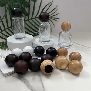Nắp gỗ FEA 15mm cho chai nước hoa thủy tinh, nắp gỗ tròn màu đen gỗ óc chó dùng cho chai tinh dầu, nắp chai - Product Image 4