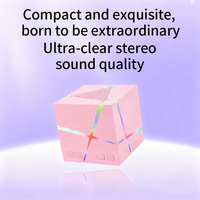 Enceinte Bluetooth Magic Cube Audio, noire, mini, enceintes sans fil Bluetooth pour extérieur