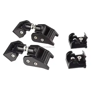 Xe mui xe chốt khóa động cơ xe khóa bắt Bìa bảo vệ Kit cho Jeep wrangle JL cho JK cho RR phụ kiện màu đen đỏ bạc