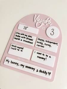 Letrero Acrílico Personalizado para Primer Día, Último Día, Hello World, Baby Back School, Decoraciones para Fiesta de Cumpleaños de Bebé, Regalos de Recuerdo - Product Image 6