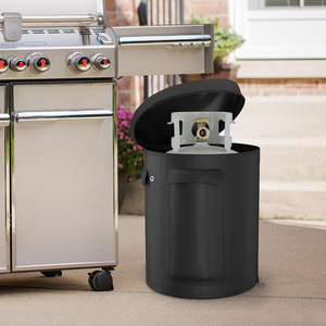 ฝาครอบถังโพรเพนสำหรับแคมป์ปิ้ง เหมาะสำหรับถังโพรเพนทรงกระบอกขนาด 20 ปอนด์ พร้อมผ้าอ๊อกซ์ฟอร์ด 600D หนาพิเศษ ขนาด 12.5" ลึก x 18.5" สูง - Product Image 2