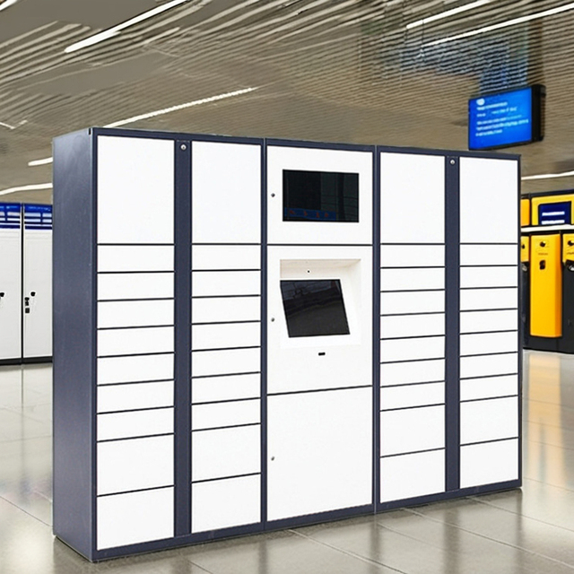 Smart Metal Cabinet Luggage Storage Barcode Electronic Locker for School Student Gym Laundry Beach