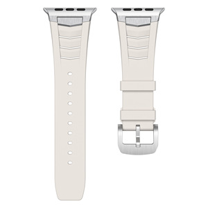 Nuovo lusso cinturino da polso in gomma FKM per <span class=keywords><strong>Apple</strong></span> <span class=keywords><strong>Watch</strong></span> <span class=keywords><strong>serie</strong></span> 10 7 8 9 in Silicone morbido cinturino sportivo per smartwatch dimensioni 46mm 42mm - Product Image 5