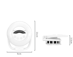 Luz de relleno multifuncional portátil <span class=keywords><strong>plegable</strong></span> con succión magnética para teléfono móvil, con ventilador de refrigeración y soporte de cámara de mano para belleza - Product Image 4