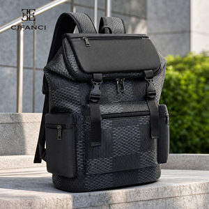 <span class=keywords><strong>Sac</strong></span> à <span class=keywords><strong>dos</strong></span> <span class=keywords><strong>pour</strong></span> ordinateur portable imperméable, style <span class=keywords><strong>vintage</strong></span>, imprimé, <span class=keywords><strong>en</strong></span> <span class=keywords><strong>cuir</strong></span> PU noir, 15,6 pouces, <span class=keywords><strong>sac</strong></span> à <span class=keywords><strong>dos</strong></span> de voyage <span class=keywords><strong>pour</strong></span> <span class=keywords><strong>homme</strong></span> - Product Image 1