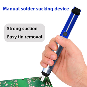 Fácil de <span class=keywords><strong>desoldar</strong></span> <span class=keywords><strong>estaño</strong></span> potente succión <span class=keywords><strong>estaño</strong></span> quitar pluma estilo herramienta Mano soldadura lechón <span class=keywords><strong>desoldar</strong></span> bomba de vacío - Product Image 2