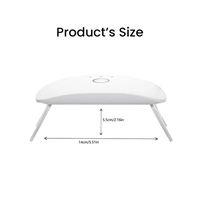Bestseller 12W Nageltrockner mit 8 LEDs UV-Lampe Blitz Mini Tragbare Tischlampe Design für den Heimgebrauch