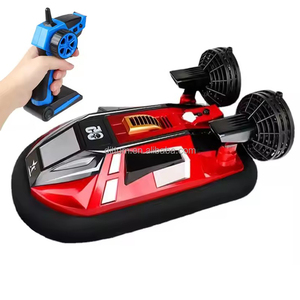 Bateau <span class=keywords><strong>télécommandé</strong></span> amphibie 2,4 G, haute vitesse, 4 canaux, étanche, double moteur, jouet électrique - Product Image 1