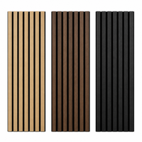 Panneaux acoustiques en bois PET, fabrication directe d'usine, Akupanel MDF, absorption acoustique, résistance au feu, panneaux muraux en lattes de bois, OEM personnalisé