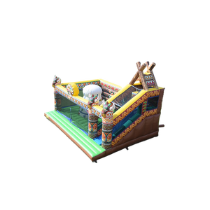 Château plein d'entrain de saut d'enfants de maison de château de videur gonflable commercial extérieur de PVC avec la glissière - Product Image 1