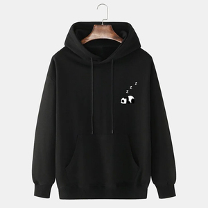 Nouveaux sweats à capuche décontractés pour hommes, respirants, écologiques, coupe classique, 100% coton molletonné - Product Image 3