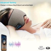 Masque de sommeil Bluetooth bloquant la lumière à 99 % avec musique, ajustement ergonomique pour le nez, fabrication OEM/ODM directe d'usine