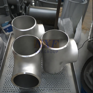 NXF UNS N10665 S31008 ASME SB366 AlloyB2/2.4617 DN15-1200 SCH10-XXS  saldatura di testa a T diritto - Product Image 3