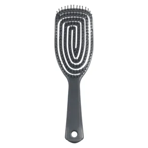 Reisekoma Haarkambe nassbürste Flex-Trocknungsbürste Haarbürste schwarze Entschlüsselungsbürste
