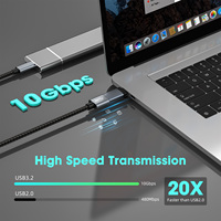 Adaptateur OTG mâle vers USB 3.2 A femelle Convertisseur USB C vers A Adaptateur 3.0 USB A vers C