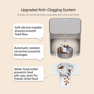 Distributore Automatico di Cibo per Animali Domestici 6L con Telecamera Regolabile, Giocattolo <span class=keywords><strong>Laser</strong></span>, Controllo WiFi tramite APP, Registrazione Vocale, Batteria di Backup, Display LCD in Plastica - Product Image 5