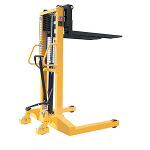 茂翔<span class=keywords><strong>ODM</strong></span> C型鋼製フレーム手動スタッカー1000kg/2000kg油圧電動フォークリフト4WDポリウレタンタイヤ着座式操作 - Product Image 1