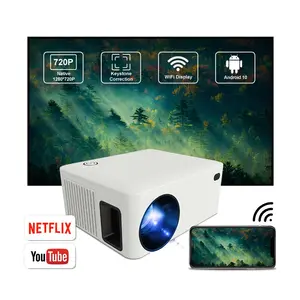 Smart Beamer Lcd Android Projecteurs Home Led Mini Draagbare Mobiele Telefoon Korte Worp Proyector 4K Videoprojector Draadloos