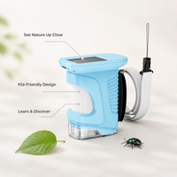 Digital Microscope for Children 2.4 Inch IPS Screen Handheld Rechargeable LED Light Pocket Science Education Home School Gift