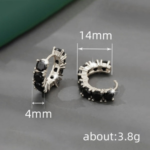 Orecchini a Cerchio Rotondi per Donne, Accessori Classici per Uso Quotidiano - Product Image 6