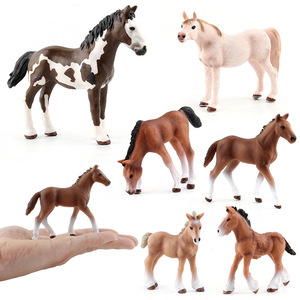 Juguete de simulación educativa cognitiva para niños, modelo de animal de granja de bosque sólido, caballo de plástico, nuevo - Product Image 4