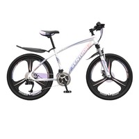 Vélo de montagne en carbone 24/26 pouces, cadre en acier, fourche rigide, 21-30 vitesses, VTT confortable avec suspension avant, unisexe, pour adultes, usage quotidien