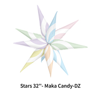 Ballon en mylar en forme d'étoile de papillon de 32 pouces, explosion de fleurs, étoile d'explosion pour la décoration de mariage, fête d'anniversaire