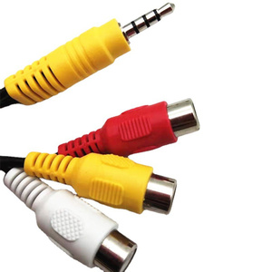 <span class=keywords><strong>Cable</strong></span> Adaptador de Video AV de 3.5MM a 3 RCA, Repuesto para <span class=keywords><strong>TV</strong></span> TCL, Adaptador de Entrada de 3 RCA a AV - Product Image 4