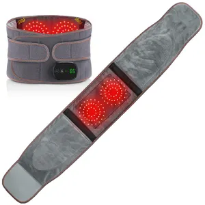 Draadloze Ver Infrarood Trillingen Warm Kompres Lumbale Brace Therapie Terug Massageapparaat Elektrische Verwarming Taille Massage Riem