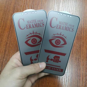 Protector de Pantalla de Privacidad de Cerámica para iPhone 15 14 13 12 ProMAX, Película de Privacidad Transparente con Curvatura <span class=keywords><strong>en</strong></span> Caliente para <span class=keywords><strong>Samsung</strong></span> S23 S22 Ultra - Product Image 1