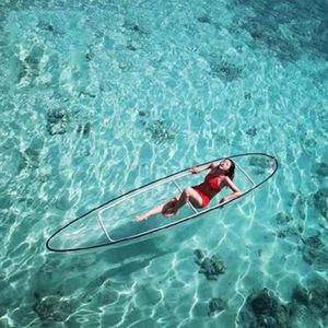 Magnifique kayak transparent en polycarbonate pour la photographie de voyage en plein air, canoë d'eau douce en bord de mer - Product Image 3