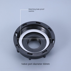 Adaptateur de valve pour tonneau IBC en métasequoïa glyptostroboides, vente chaude transfrontalière, OEM, 1 pouce, double denture intérieure, garantie 1 an - Product Image 2