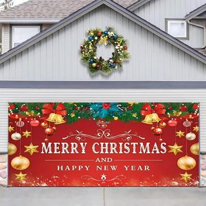 Bannière de Noël pour porte de <span class=keywords><strong>garage</strong></span>, Père Noël lisant à des animaux de la forêt, couverture de porte de <span class=keywords><strong>garage</strong></span> sur le thème des bois enneigés, décorations de fête personnalisables - Product Image 4