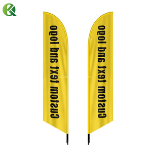 Tùy Chỉnh In Logo Quảng Cáo Ngoài Trời Teardrop Lông Cờ Bền Polyester Biểu Ngữ Đứng Cá Nhân Sản Phẩm Khuyến Mại - Product Image 2